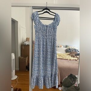 Floral Blue Dress